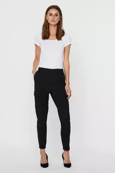 Брюки-карго длиной до щиколотки Vero Moda, черный