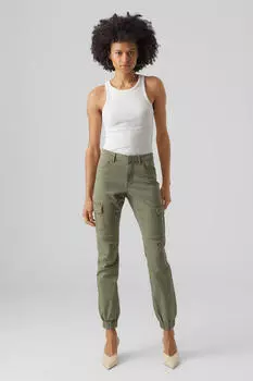 Брюки-карго длиной до щиколотки Vero Moda, зеленый