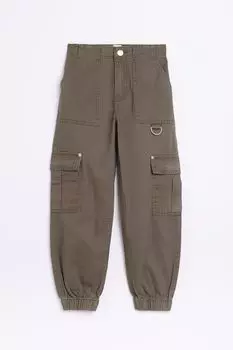 Брюки-Карго для девочек River Island, зеленый
