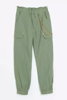 Брюки-Карго для девочек River Island, зеленый