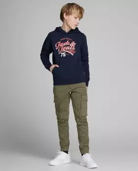 Брюки карго для мальчика хаки Jack & Jones Jack & Jones, хаки