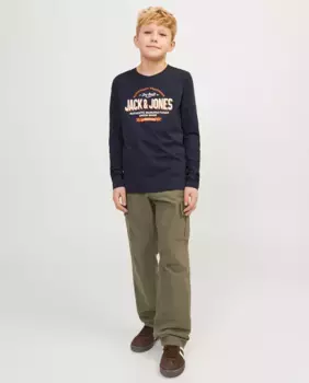 Брюки-карго для мальчика Jack & Jones, зеленый