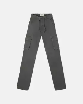 Брюки-карго для мальчиков со шнурком Silbon, зеленый