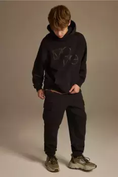 Брюки-карго drymove из хлопка H&M, черный