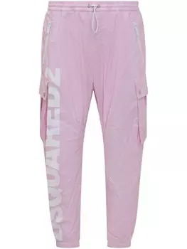 Брюки карго DSQUARED2 с логотипом, розовый