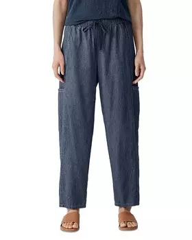 Брюки-карго Eileen Fisher с фонарями, синий