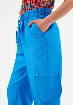 Брюки-карго ELASTIC WAIST POCKET adL, синий