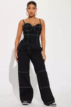 Брюки карго Fashion Nova GW22C1414, черный