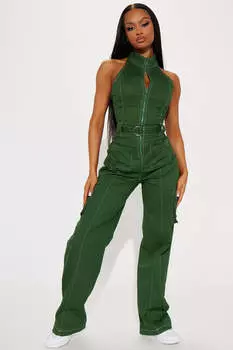 Брюки карго Fashion Nova RJ1177, зеленый