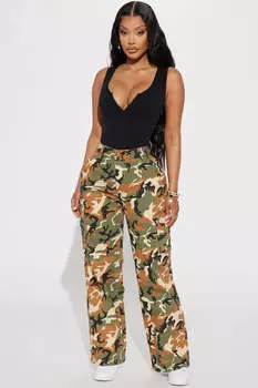 Брюки карго Fashion Nova RJH9164, загар