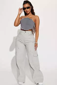 Брюки карго Fashion Nova ZDNT310027, серый