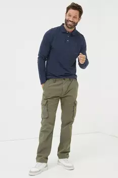 Брюки карго Fatface Fat Face, зеленый