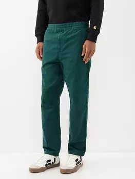 Брюки карго flint из органического хлопка Carhartt WIP, зеленый