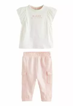 Брюки карго FRILLED Baker by Ted Baker, цвет pink