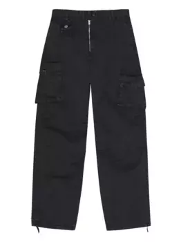 Брюки карго GANNI, черный