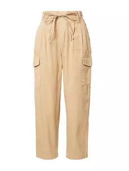 Брюки-карго GAP Loose fit Cargo Pants, бежевый