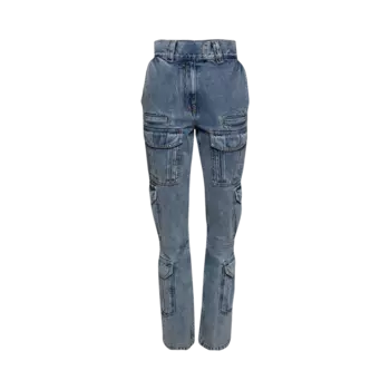 Брюки карго Givenchy Boot Cut 'Light Blue', синий