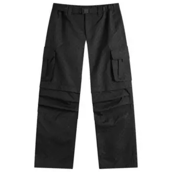 Брюки-карго Gucci с принтом, черный