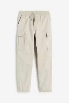 Брюки-Карго H&M, бежевый