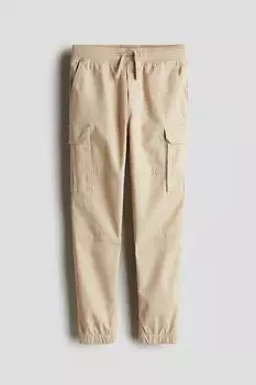 Брюки-Карго H&M, бежевый