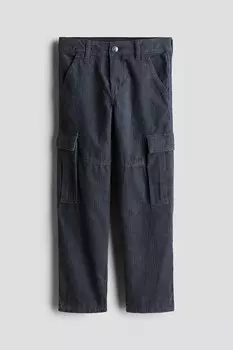 Брюки карго H&M, серый