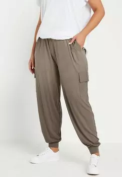 Брюки карго HAREM JOGGERS Yours Clothing, коричневый