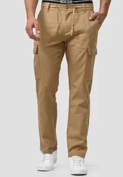 Брюки-карго INDICODE JEANS, цвет cornstalk