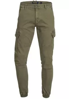 Брюки-карго INDICODE JEANS Tapered Cargo Pants August, хаки