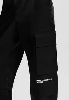 Брюки карго IRIDESCENT CARGO Karl Lagerfeld Jeans, черный