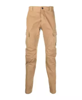 Брюки карго из эластичного атласа 48 C.P. Company, бежевый