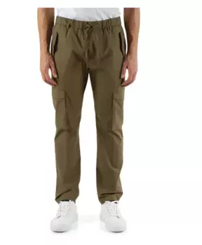 Брюки Карго из эластичного хлопка Daniele Alessandrini, зеленый