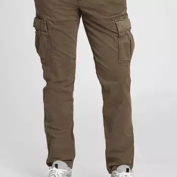 Брюки-Карго из эластичного хлопка Gap, хаки