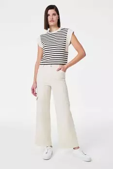 Брюки карго из эластичного твила Spanx, серый