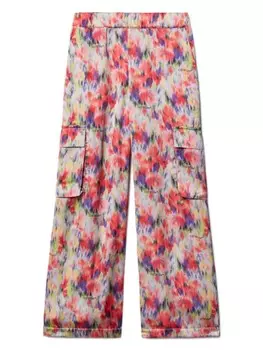 Брюки-карго из цельного куска китайского цвета Off-White Kids, розовый