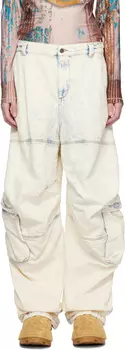 Брюки карго из денима Off-White D-Arne-S Diesel