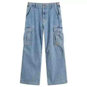 Брюки-Карго из денима Sun Sundayfruitmarket, синий