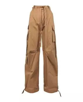 Брюки-карго из габардина Off-White, бежевый