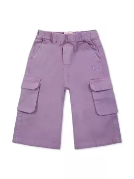 Брюки-карго из хлопка Diesel Kids, фиолетовый