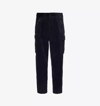 Брюки-Карго из хлопка и вельвета с накладными карманами Polo Ralph Lauren, синий