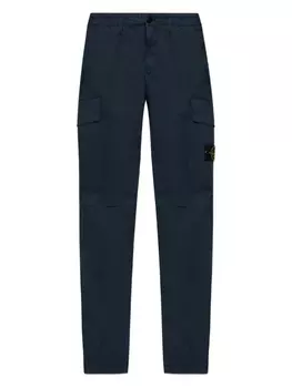 Брюки-карго из хлопкового твила Stone Island, синий
