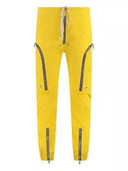 Брюки карго из кожи Bauhaus Rick Owens, желтый