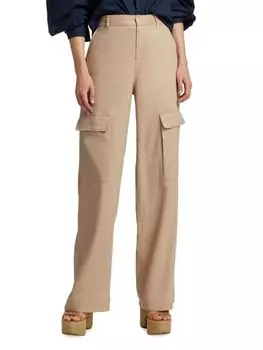 Брюки-карго из льняной смеси Frame, цвет Sand