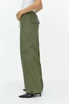 Брюки карго из лиоцелла H&M, хаки