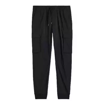 Брюки-карго из нейлона H&M Nylon Cargo Joggers, черный