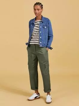 Брюки-карго из органической хлопчатобумажной смеси edith Baukjen, цвет Light Khaki