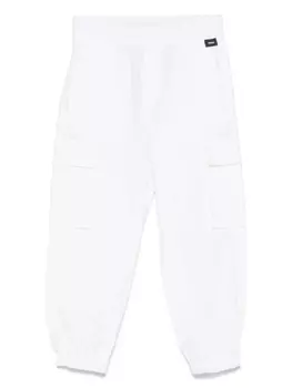 Брюки карго из поплина Aspesi Kids, белый