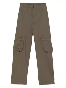 Брюки-карго из рипстопа Mauro Grifoni, зеленый