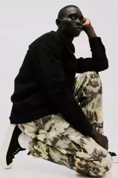 Брюки карго из рипстопа стандартного кроя H&M, зеленый