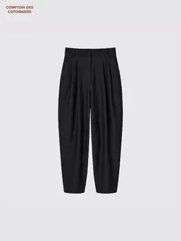 Брюки-Карго из саржевого джерси Uniqlo, черный