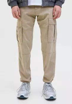 Брюки карго Jack & Jones, бежевый